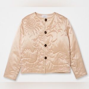 Dauphinette | Silk theater bomber jacket